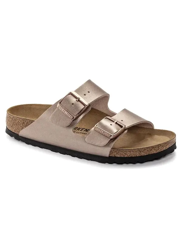 Birkenstock Women's Arizona Birko-Flor Narrow Sandals - Copper Image 1