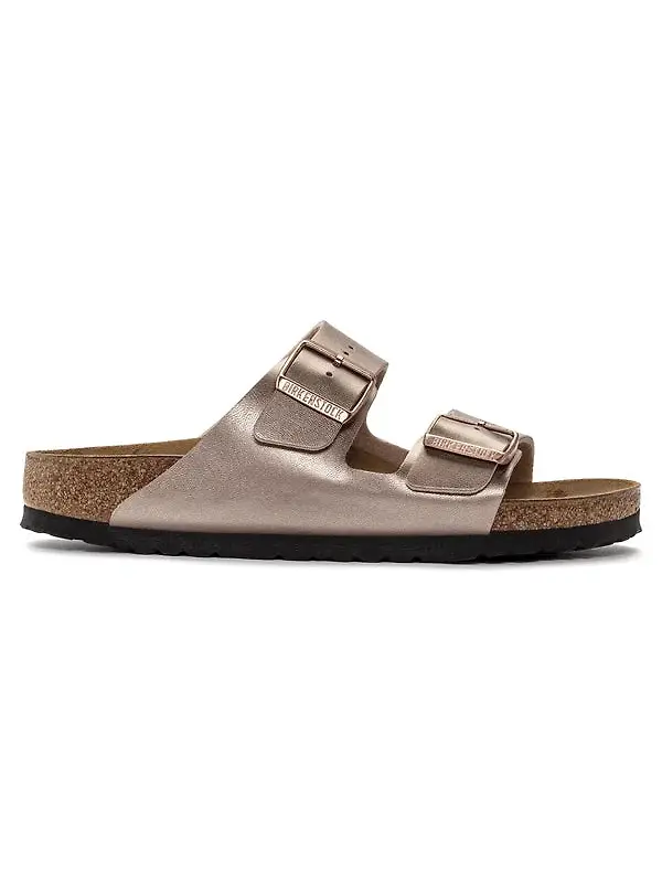 Birkenstock Women's Arizona Birko-Flor Narrow Sandals - Copper Image 3
