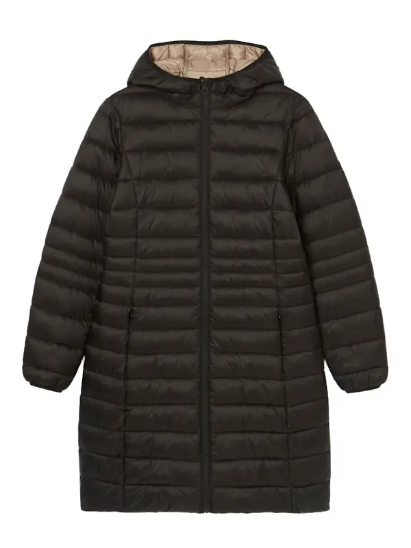 Joules Women's Kenley Long Showerproof Padded Coat - Black Image 1