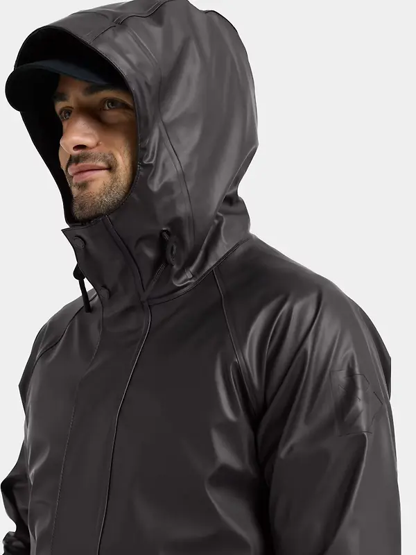 Didriksons Men's Noah Galon Waterproof Parka - Black Image 8