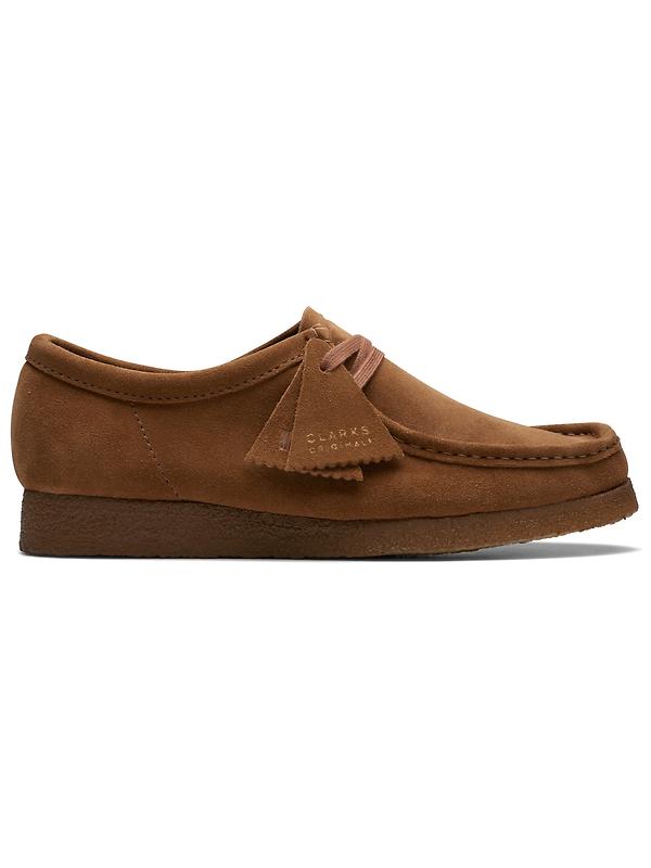 Clarks Originals Men's Wallabee Shoes - Black Suede | British Attire
