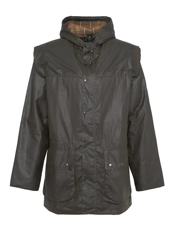 Barbour Men's Classic Durham Wax Jacket - Olive Image 1