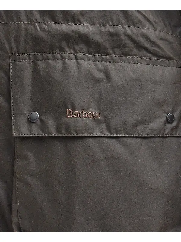 Barbour Men's Classic Durham Wax Jacket - Olive Image 4