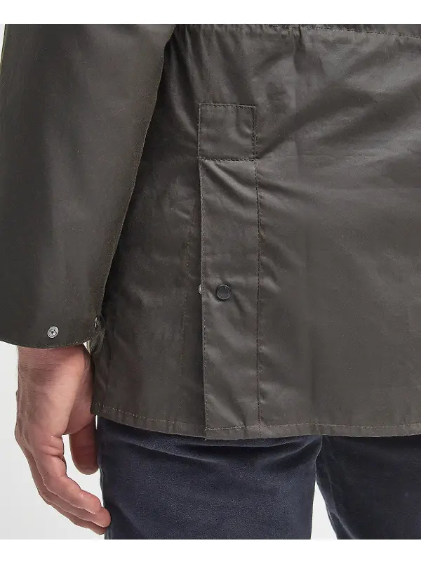 Barbour Men's Classic Durham Wax Jacket - Olive Image 10