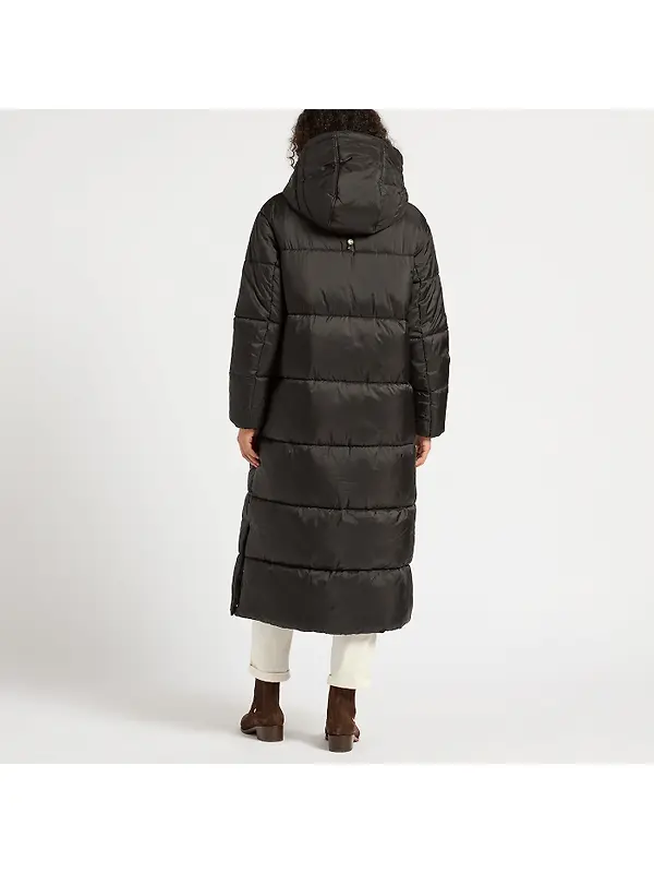 Joules Women's Pitchside Showerproof Longline Hooded Coat - Black Image 5