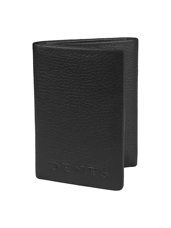 Dents Men's Aire Pebble Grain Leather Trifold Wallet With RFID Blocking - Black Image 1