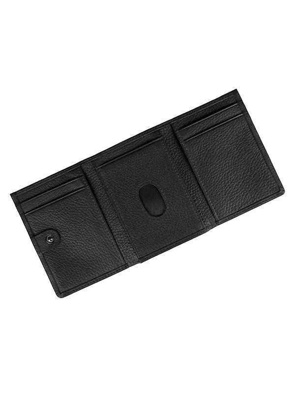 Dents Men's Aire Pebble Grain Leather Trifold Wallet With RFID Blocking - Black Image 2