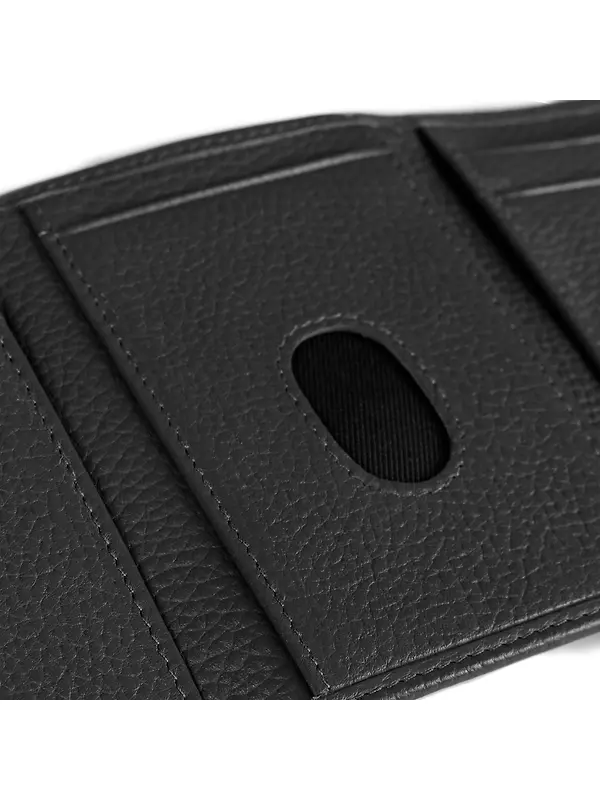 Dents Men's Aire Pebble Grain Leather Trifold Wallet With RFID Blocking - Black Image 7