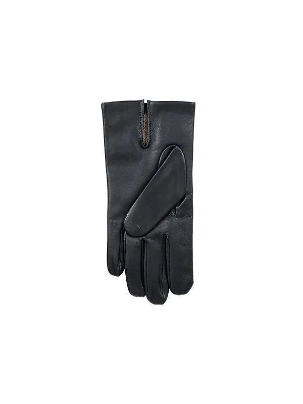 Dents Men's Bath Three-Point Cashmere-Lined Leather Gloves - Black Image 6