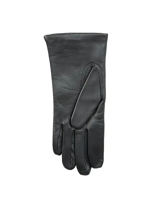 Dents Women's Emma Three-Point Lined Leather Gloves - Black Image 7