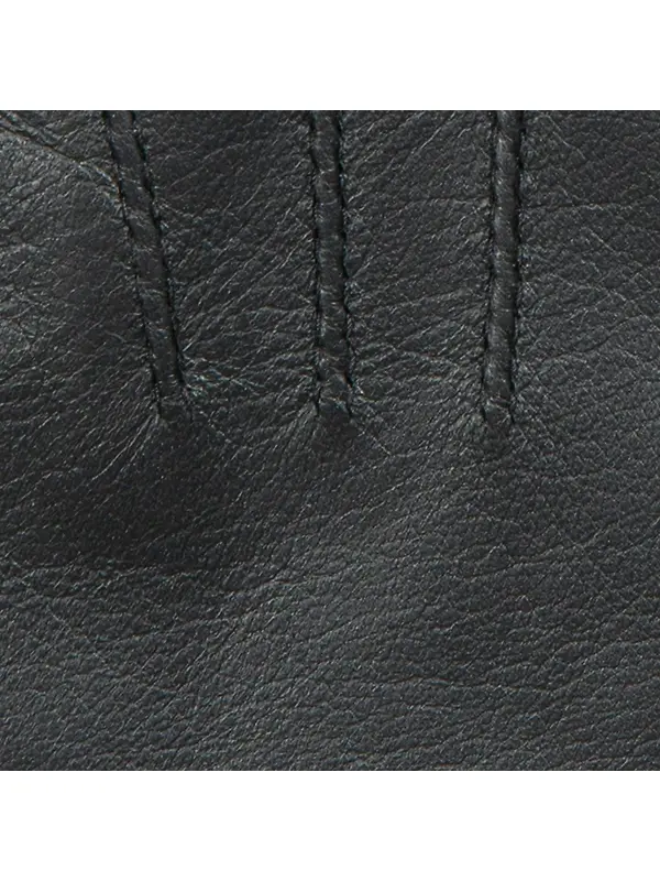 Dents Women's Emma Three-Point Lined Leather Gloves - Black Image 10