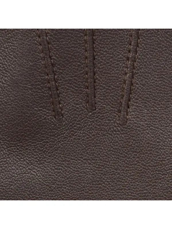 Dents Women's Emma Three-Point Lined Leather Gloves - Mocca Image 9