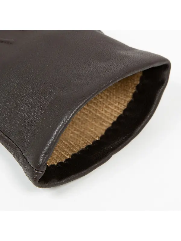 Dents Women's Emma Three-Point Lined Leather Gloves - Mocca Image 11