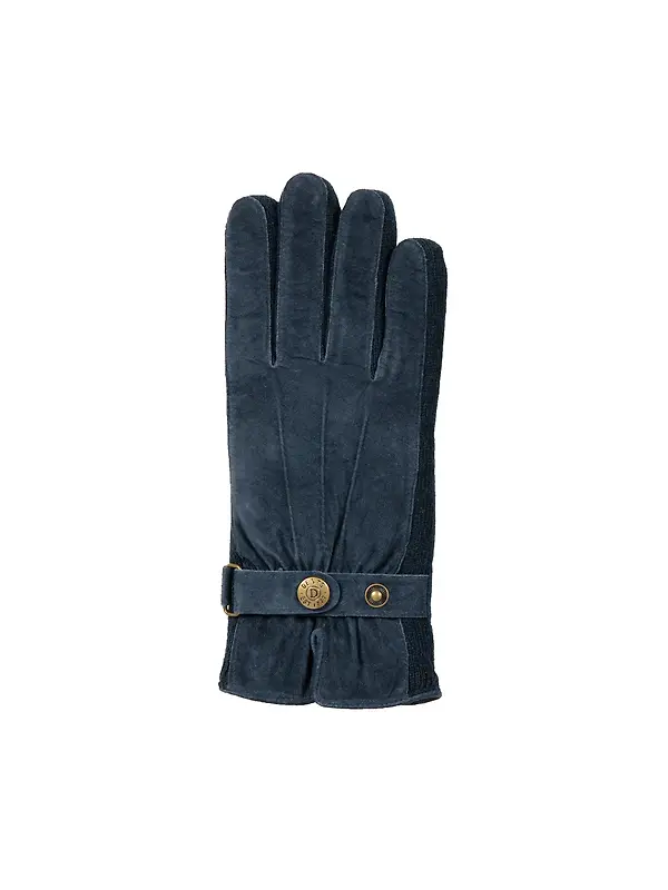 Dents Women's Laura Three-Point Fleece-Lined Suede Gloves - Navy Image 5