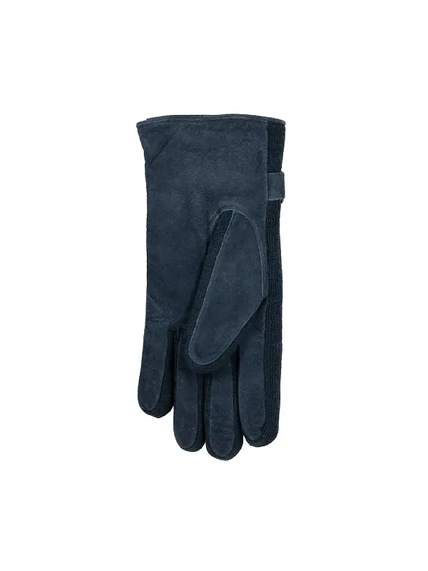 Dents Women's Laura Three-Point Fleece-Lined Suede Gloves - Navy Image 7