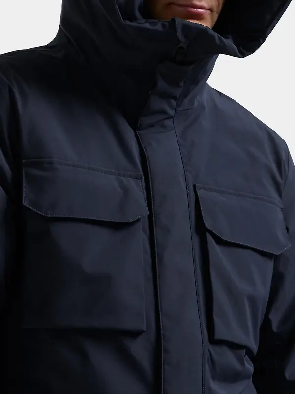 Didriksons Men's Aiden Waterproof Parka - Dark Night Blue Image 8