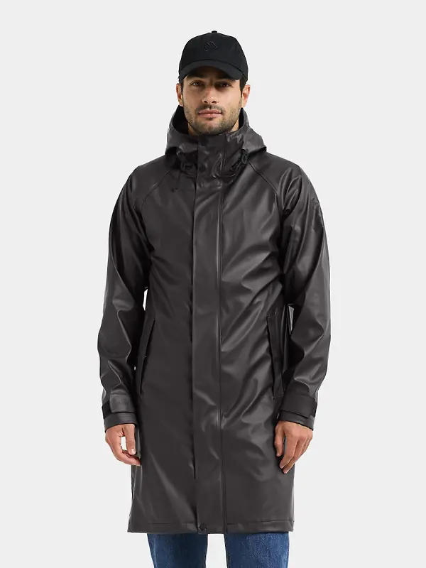 Didriksons Men's Noah Galon Waterproof Parka - Black Image 2