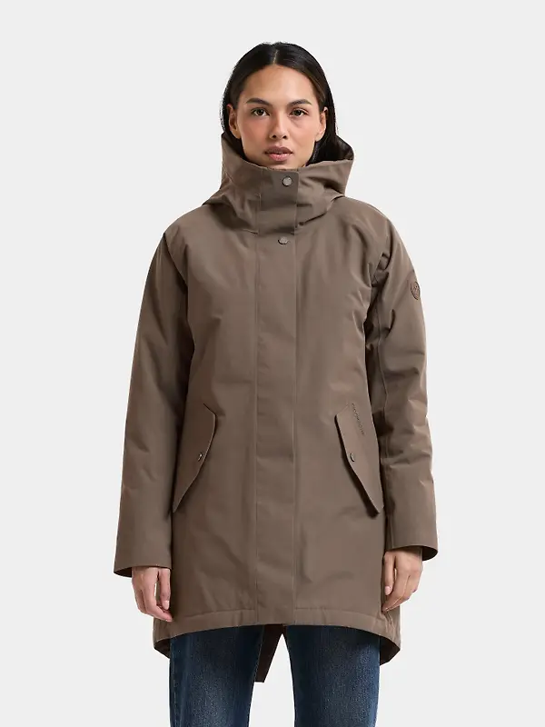 Didriksons Women's Alana Waterproof Parka - Mocha Brown Image 2