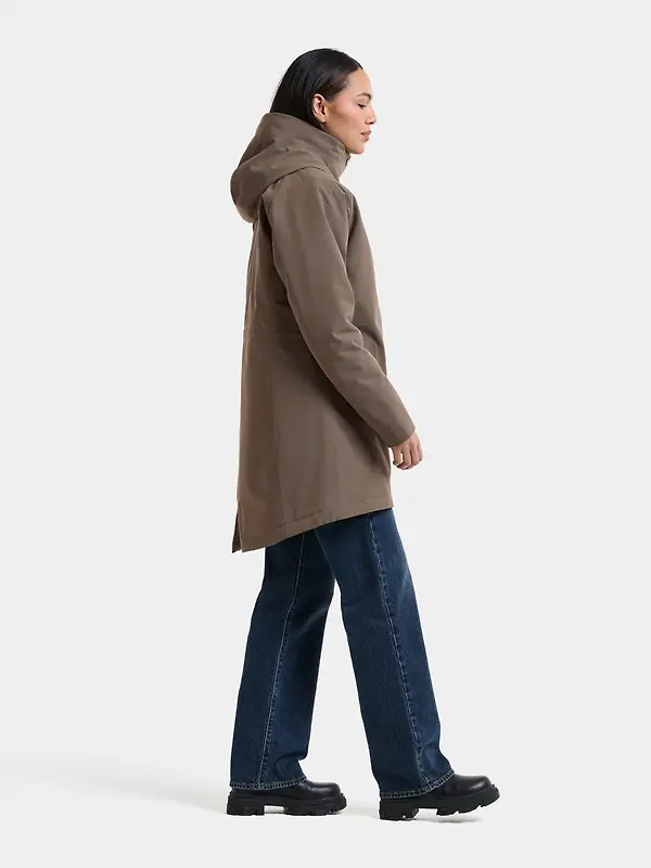 Didriksons Women's Alana Waterproof Parka - Mocha Brown Image 6