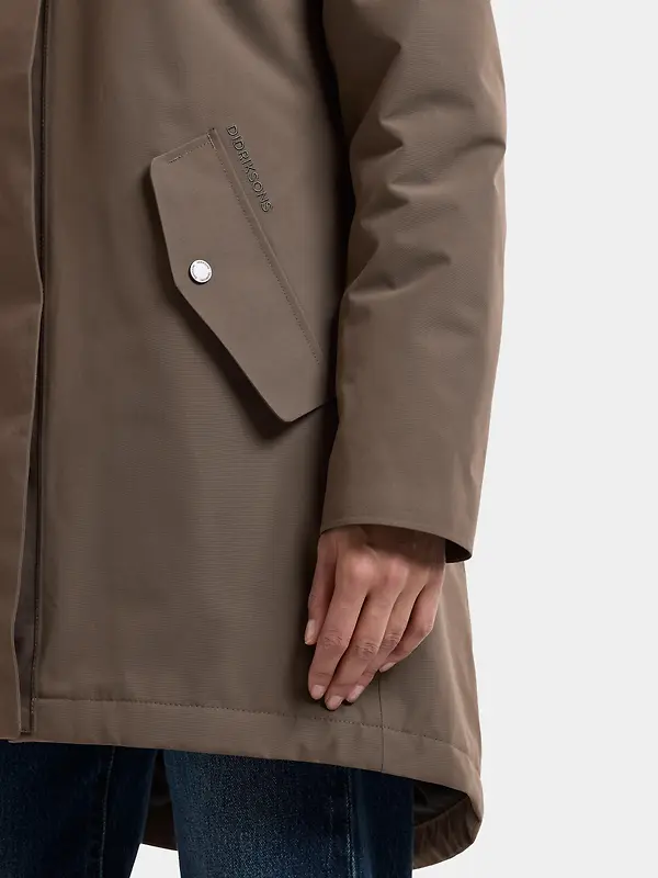 Didriksons Women's Alana Waterproof Parka - Mocha Brown Image 7