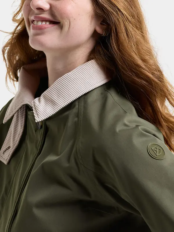 Didriksons Women's Lynn Waterproof Jacket - Deep Green Image 7