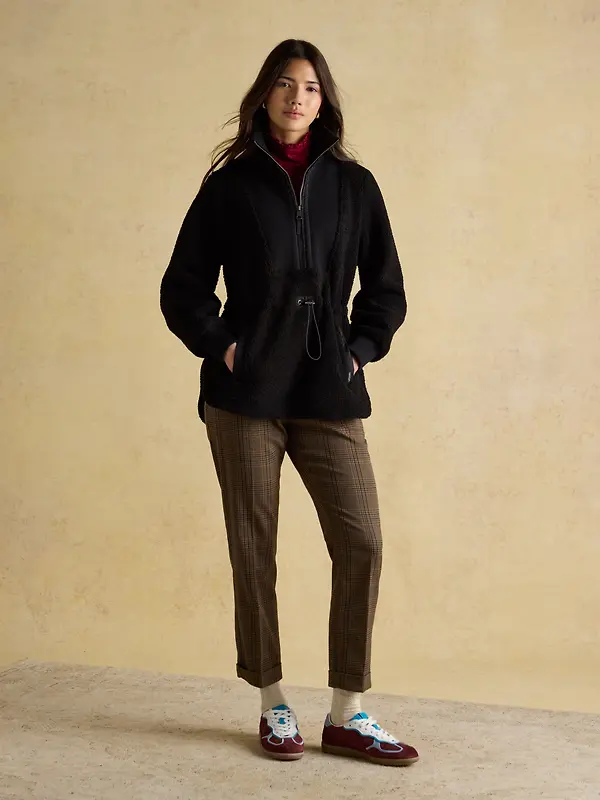 Joules Women's Thurleston Quarter Zip Fleece - Black Image 9