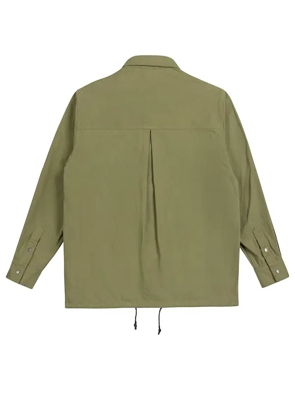 Elliker Thwaite Long Sleeve Overshirt - Olive Image 2