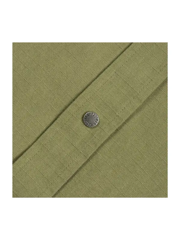 Elliker Thwaite Long Sleeve Overshirt - Olive Image 4