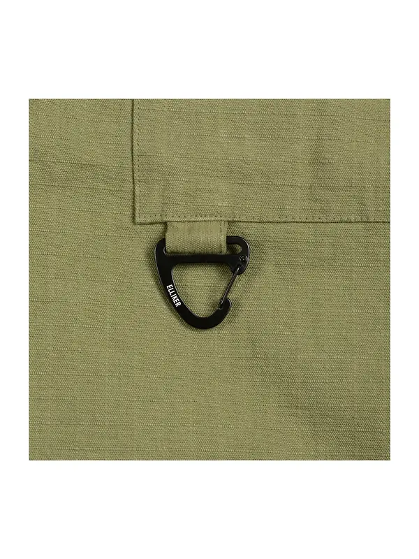 Elliker Thwaite Long Sleeve Overshirt - Olive Image 5