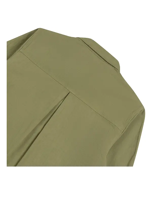 Elliker Thwaite Long Sleeve Overshirt - Olive Image 7