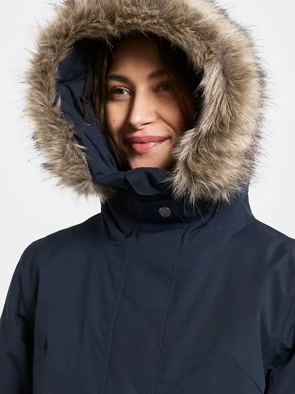 Didriksons Women's Erna Parka - Dark Night Blue Image 8