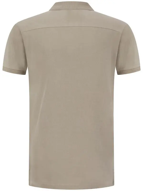Lyle & Scott Men's Natural Dye Polo - Sand Image 2