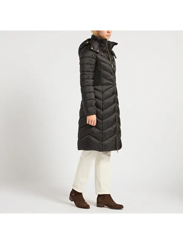 Joules Women's Pembury Showerproof Longline Hooded Coat - Black Image 6