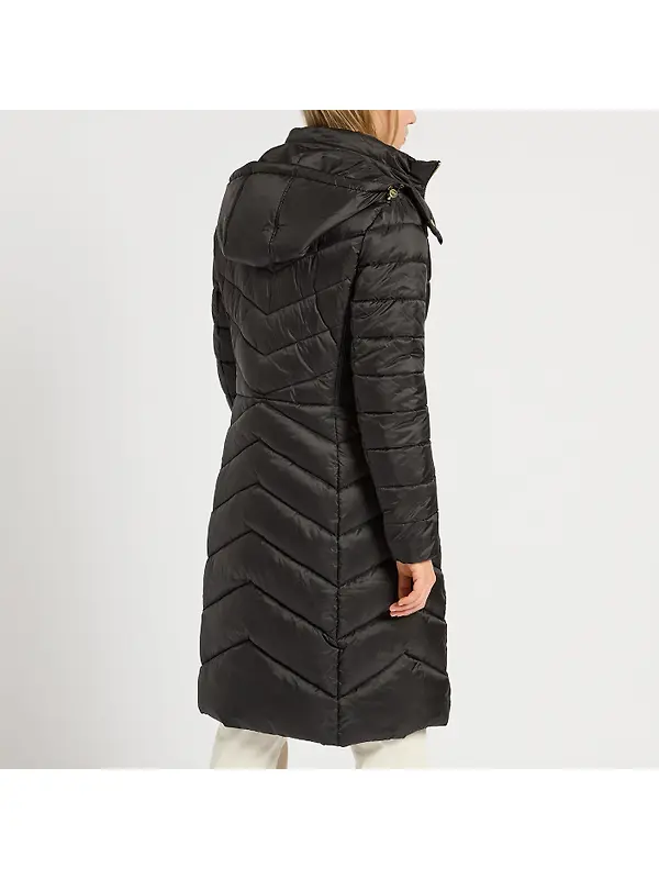 Joules Women's Pembury Showerproof Longline Hooded Coat - Black Image 5