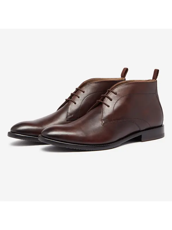 Oliver Sweeney Men's Farleton Calf Leather Chukka Boots - Brown Image 2