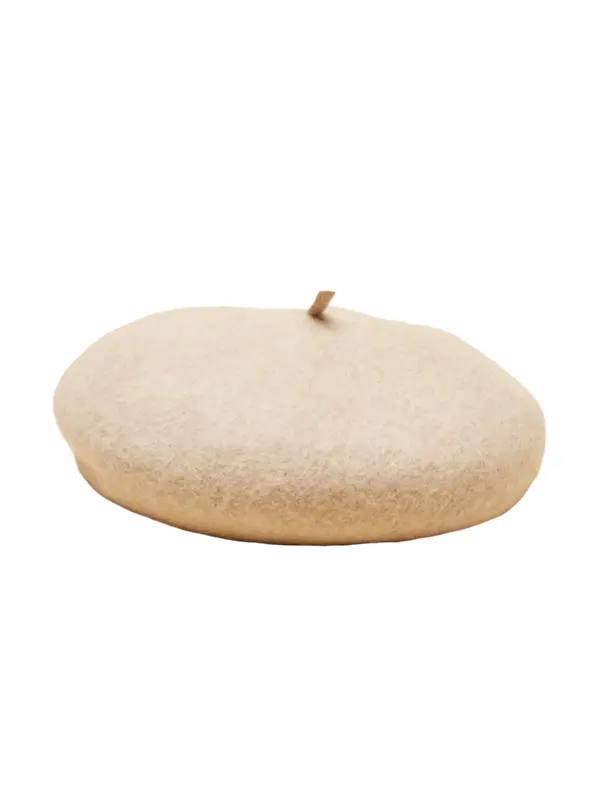 Joules Women's Amelie Adjustable Wool Beret Hat - Cream Image 1