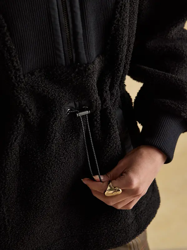 Joules Women's Thurleston Quarter Zip Fleece - Black Image 6