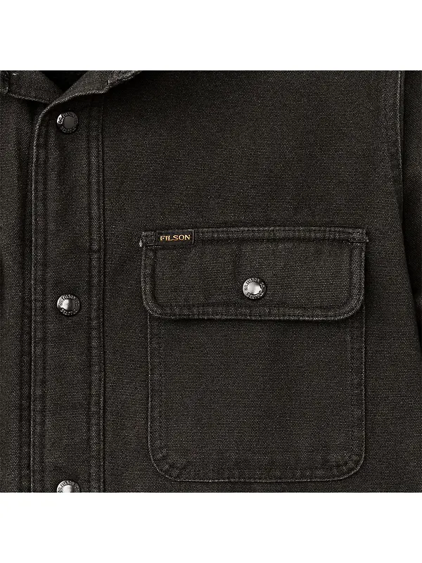 Filson Men's Fleece Lined Jac-Shirt - Peat Image 4