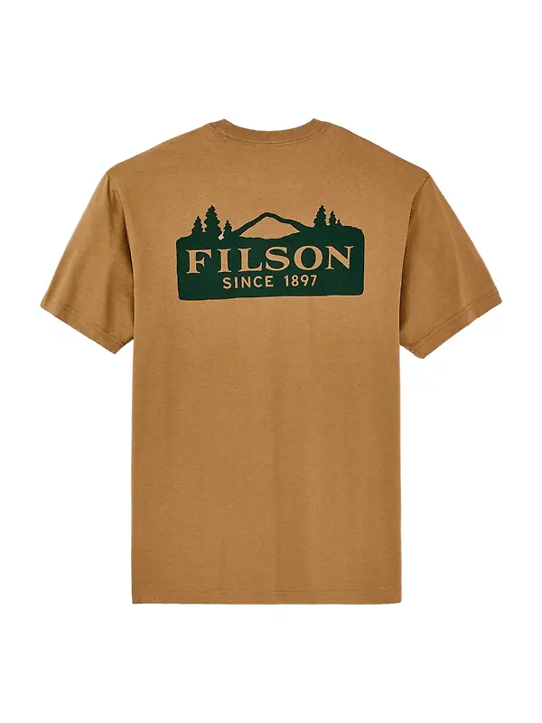 Filson Men's Scenic Graphic T-Shirt - Dull Gold Image 1