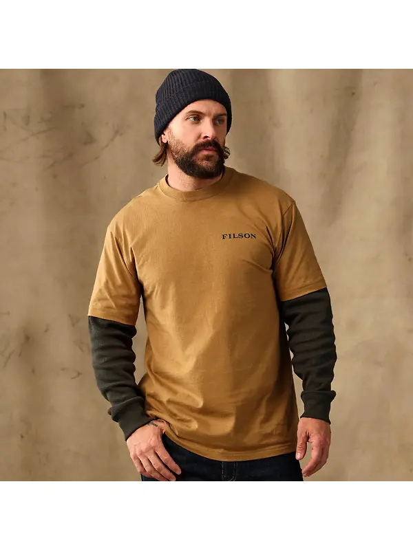 Filson Men's Scenic Graphic T-Shirt - Dull Gold Image 4