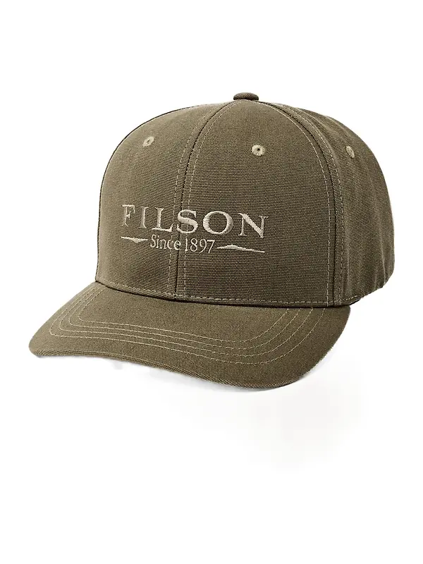 Filson Peavey Logger Cap - Military Olive Image 1