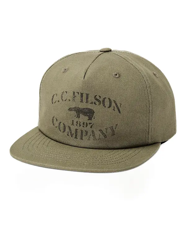 Filson Stencil Trucker Cap - Olive Image 1