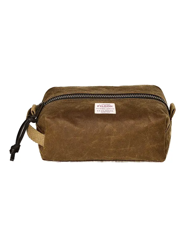 Filson Tin Cloth Travel Kit - Dark Tan Image 1