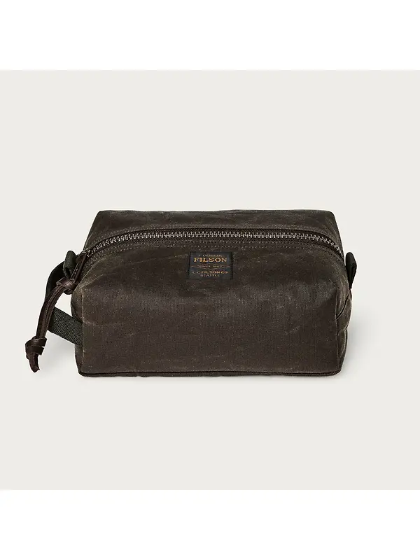 Filson Tin Cloth Travel Kit - Dark Tan Image 6