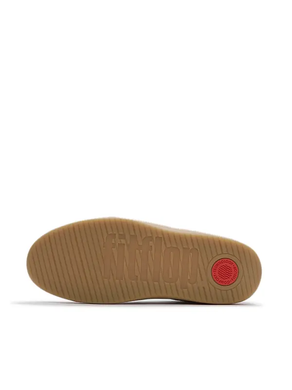 FitFlop Women's The Dash FF T-Toe Leather/Suede Trainers - Urban White Mix Image 8