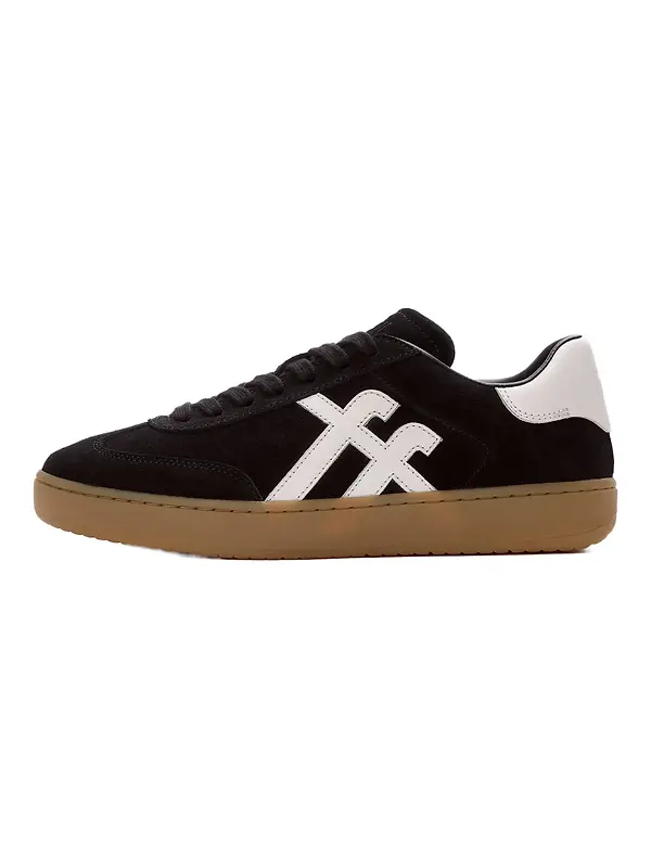 FitFlop Women's The Dash FF T-Toe Suede Trainers - Black / Urban White Image 8