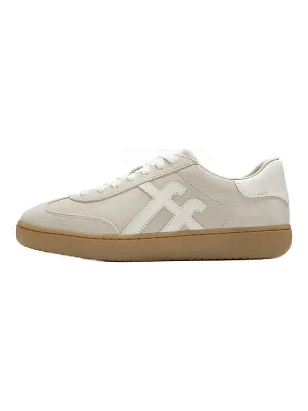 FitFlop Women's The Dash FF T-Toe Suede Trainers - Hazy Taupe / Cream Image 7