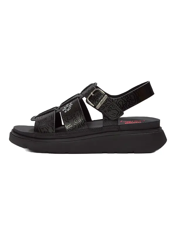 FitFlop x Keith Haring Women's Gen-FF Fisherman Sandals - Black Image 6
