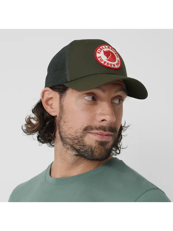 Fjällräven 1960 Logo Långtradarkeps Cap - Deep Forest Image 4