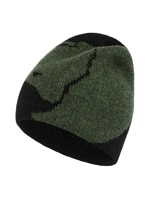 Fjällräven Bergtagen Jacquard Beanie - Black-Deep Forest Image 1